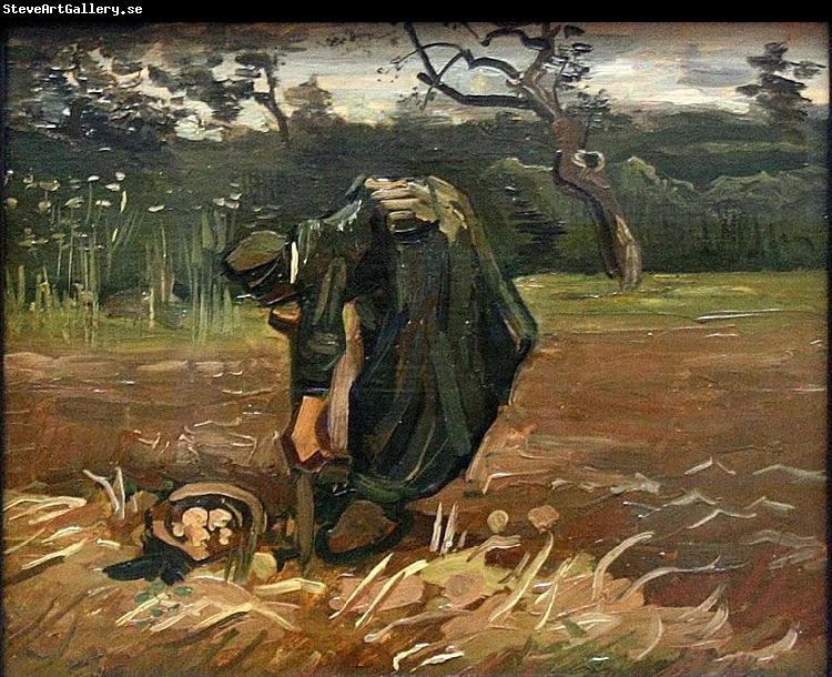 Vincent Van Gogh Peasant Woman Digging Up Potatoes